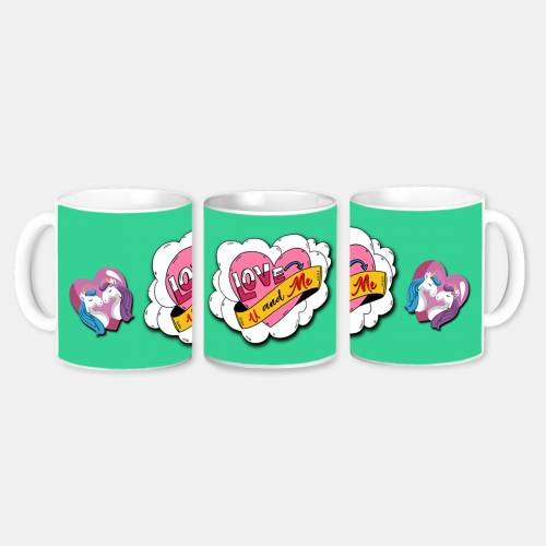 Brand Name Happy Valentines Day Coffee Mug | Gifts For Girlfriend Boyfriend Husband Wife | Ceramic Mug 350 Ml | Valentine Day Gift